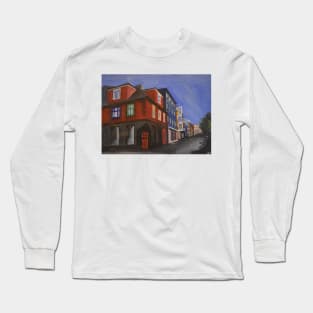 Street Scene In Reykjavik, Iceland Long Sleeve T-Shirt